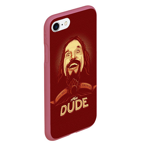 Чехол iPhone 7/8 матовый The Dude / 3D-Малиновый – фото 2