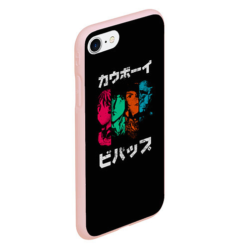Чехол iPhone 7/8 матовый Cowboy Bebop / 3D-Светло-розовый – фото 2