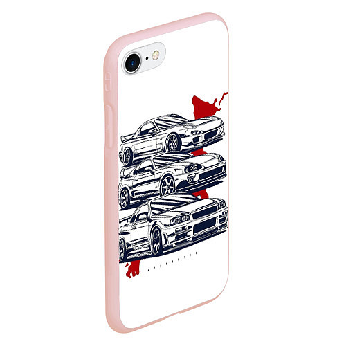 Чехол iPhone 7/8 матовый JDM LEGEND Ne1t / 3D-Светло-розовый – фото 2