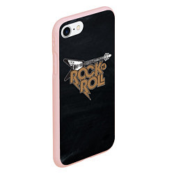 Чехол iPhone 7/8 матовый Rock n Roll Гитара, цвет: 3D-светло-розовый — фото 2