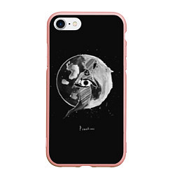 Чехол iPhone 7/8 матовый Eclipse, цвет: 3D-светло-розовый