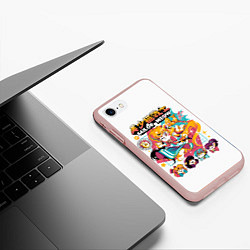 Чехол iPhone 7/8 матовый Sailor Meow, цвет: 3D-светло-розовый — фото 2