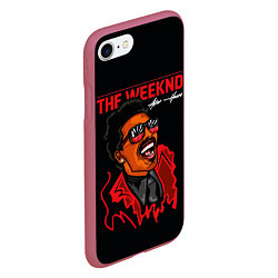 Чехол iPhone 7/8 матовый The Weeknd - After Hours, цвет: 3D-малиновый — фото 2