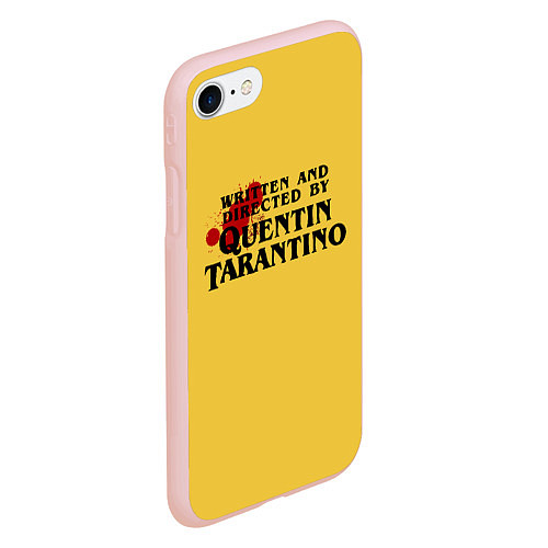 Чехол iPhone 7/8 матовый Quentin Tarantino / 3D-Светло-розовый – фото 2