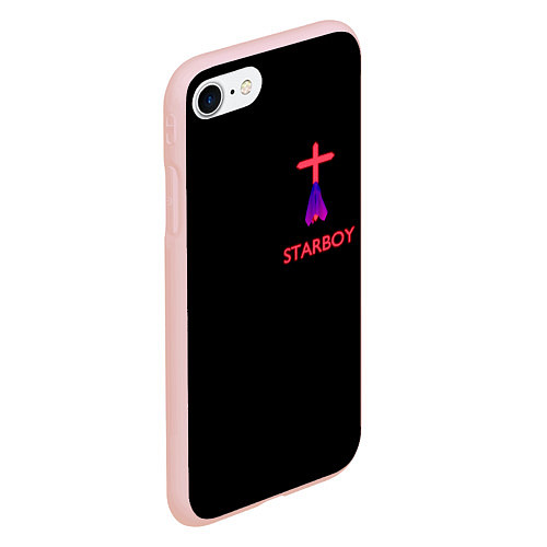 Чехол iPhone 7/8 матовый STARBOY - The Weeknd / 3D-Светло-розовый – фото 2