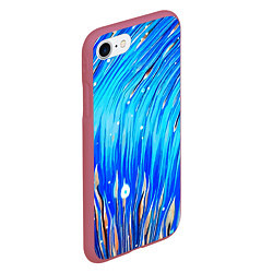 Чехол iPhone 7/8 матовый Морские водоросли!, цвет: 3D-малиновый — фото 2