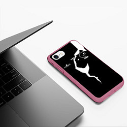 Чехол iPhone 7/8 матовый Форма FURIA Форма СS:GO, цвет: 3D-малиновый — фото 2