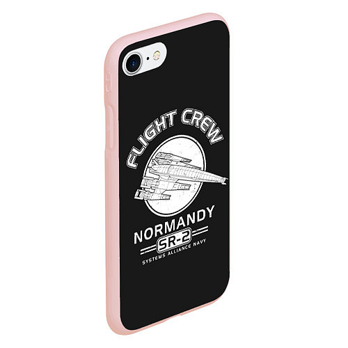 Чехол iPhone 7/8 матовый Нормандия / 3D-Светло-розовый – фото 2