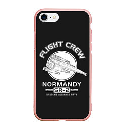 Чехол iPhone 7/8 матовый Нормандия, цвет: 3D-светло-розовый