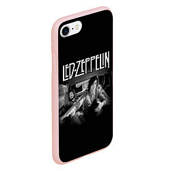 Чехол iPhone 7/8 матовый Led Zeppelin, цвет: 3D-светло-розовый — фото 2