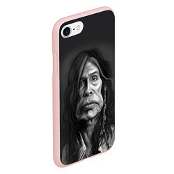 Чехол iPhone 7/8 матовый Steven Tyler AEROSMITH Z, цвет: 3D-светло-розовый — фото 2