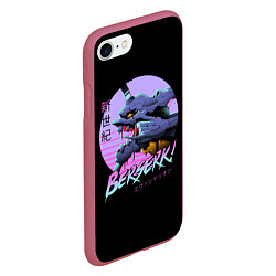 Чехол iPhone 7/8 матовый EVA-BERSERK ЕВА- БЕРСЕРК, цвет: 3D-малиновый — фото 2