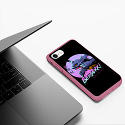 Чехол iPhone 7/8 матовый EVA-BERSERK ЕВА- БЕРСЕРК, цвет: 3D-малиновый — фото 2