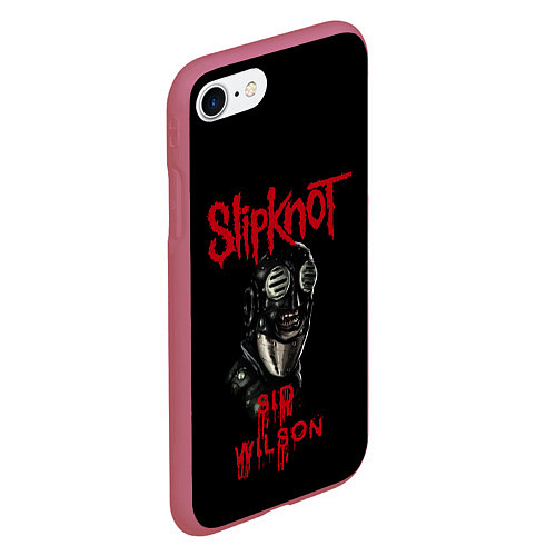 Чехол iPhone 7/8 матовый SID WILSON SLIPKNOT СЛИПКНОТ Z / 3D-Малиновый – фото 2