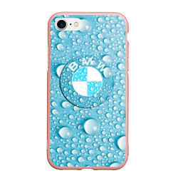 Чехол iPhone 7/8 матовый BMW STORM, цвет: 3D-светло-розовый