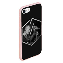 Чехол iPhone 7/8 матовый Честер скетч, цвет: 3D-светло-розовый — фото 2