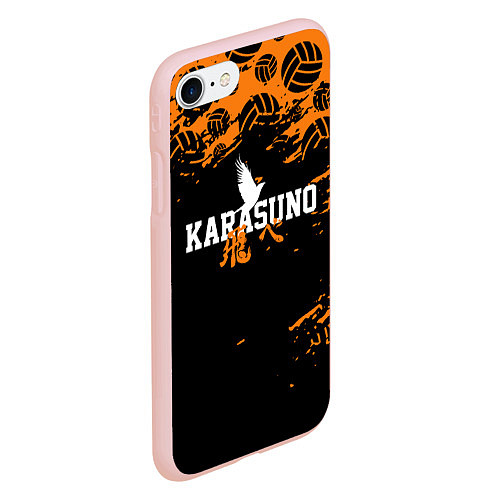 Чехол iPhone 7/8 матовый KARASUNO КАРАСУНО / 3D-Светло-розовый – фото 2