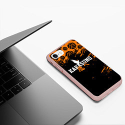Чехол iPhone 7/8 матовый KARASUNO КАРАСУНО, цвет: 3D-светло-розовый — фото 2