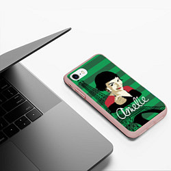 Чехол iPhone 7/8 матовый Amelie, цвет: 3D-светло-розовый — фото 2