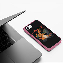 Чехол iPhone 7/8 матовый Черезард разрушитель, цвет: 3D-малиновый — фото 2