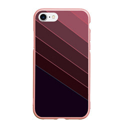 Чехол iPhone 7/8 матовый Коричнево-фиолетовый узор