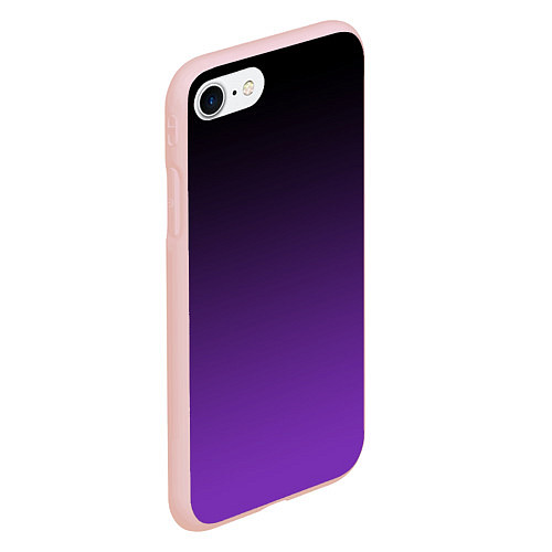 Чехол iPhone 7/8 матовый Ночной градиент Фиолетовый / 3D-Светло-розовый – фото 2