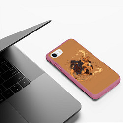 Чехол iPhone 7/8 матовый Дом Чермандера, цвет: 3D-малиновый — фото 2