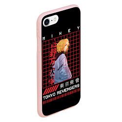 Чехол iPhone 7/8 матовый Майки Тосва токийские мстители, цвет: 3D-светло-розовый — фото 2