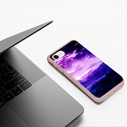 Чехол iPhone 7/8 матовый ФИОЛЕТОВЫЙ РАЙ, цвет: 3D-светло-розовый — фото 2