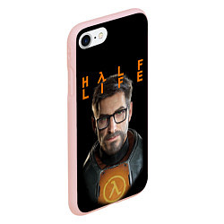 Чехол iPhone 7/8 матовый HALF-LIFE FREEMAN ФРИМАН Z, цвет: 3D-светло-розовый — фото 2