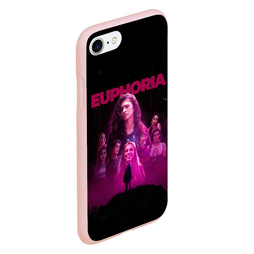 Чехол iPhone 7/8 матовый Euphoria team / 3D-Светло-розовый – фото 2