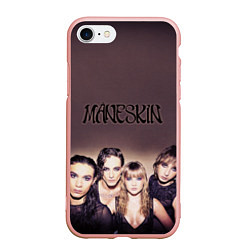 Чехол iPhone 7/8 матовый Maneskin, цвет: 3D-светло-розовый
