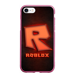 Чехол iPhone 7/8 матовый ROBLOX NEON RED, цвет: 3D-малиновый