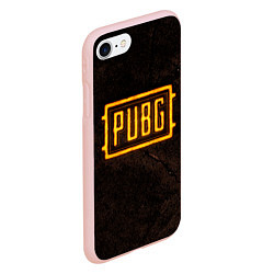 Чехол iPhone 7/8 матовый PUBG ПАБГ NEON, цвет: 3D-светло-розовый — фото 2