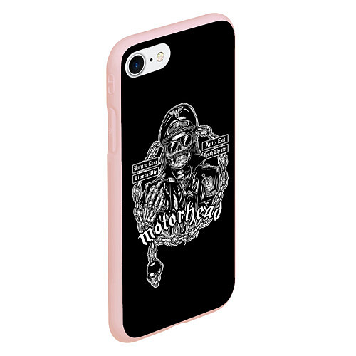 Чехол iPhone 7/8 матовый Скелет Лемми / 3D-Светло-розовый – фото 2
