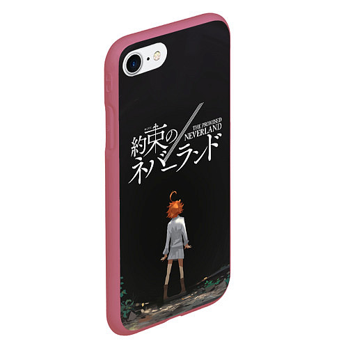 Чехол iPhone 7/8 матовый Emma The Promised Neverland Z / 3D-Малиновый – фото 2