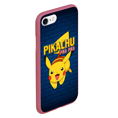 Чехол iPhone 7/8 матовый ПИКА ПИКА PIKA PIKA / 3D-Малиновый – фото 2