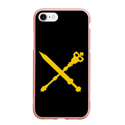 Чехол iPhone 7/8 матовый Вентру, цвет: 3D-светло-розовый