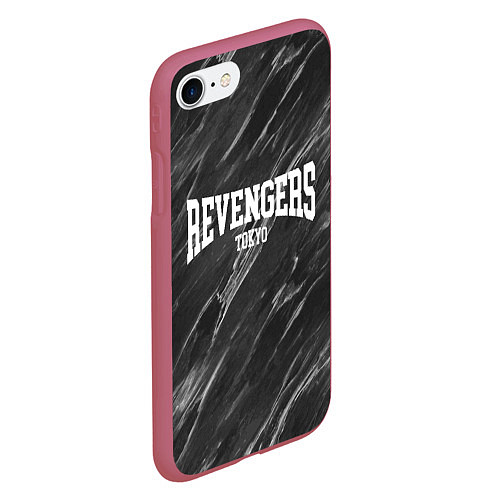 Чехол iPhone 7/8 матовый REVENGERS TOKYO / 3D-Малиновый – фото 2