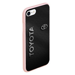 Чехол iPhone 7/8 матовый TOYOTA STEEL HONEYCOMBS, цвет: 3D-светло-розовый — фото 2
