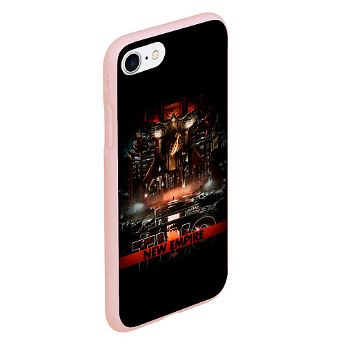 Чехол iPhone 7/8 матовый New Empire, Vol 2 - Hollywood Undead / 3D-Светло-розовый – фото 2