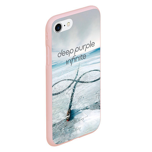 Чехол iPhone 7/8 матовый Infinite - Deep Purple / 3D-Светло-розовый – фото 2