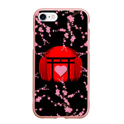 Чехол iPhone 7/8 матовый Сакура Япония Japan Z, цвет: 3D-светло-розовый