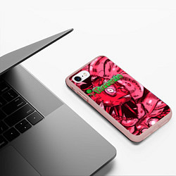 Чехол iPhone 7/8 матовый Terraria Террария Z, цвет: 3D-светло-розовый — фото 2