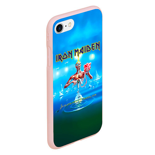 Чехол iPhone 7/8 матовый Seventh Son of a Seventh Son - Iron Maiden / 3D-Светло-розовый – фото 2