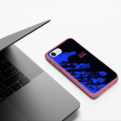 Чехол iPhone 7/8 матовый SUBARU STI СУБАРИСТ, цвет: 3D-малиновый — фото 2