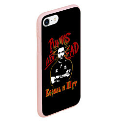 Чехол iPhone 7/8 матовый Punks Not Dead КиШ, цвет: 3D-светло-розовый — фото 2