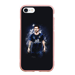 Чехол iPhone 7/8 матовый Lionel Messi Paris Saint-Germain