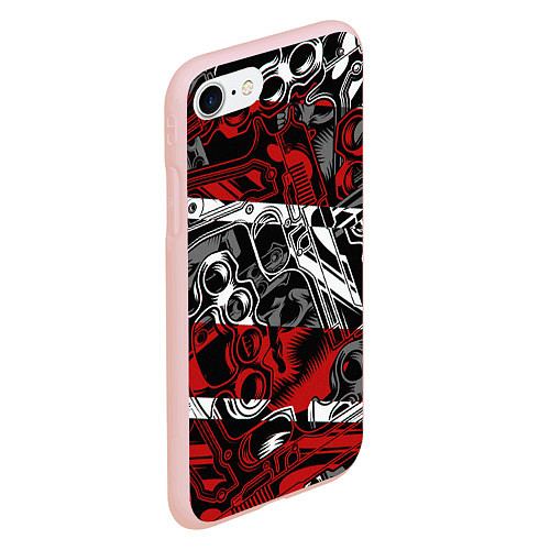 Чехол iPhone 7/8 матовый Оружейный барон / 3D-Светло-розовый – фото 2