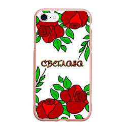 Чехол iPhone 7/8 матовый Светлана в розах